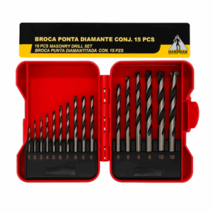 Broca Ponta Diamante ( Conjunto 15 Pçs )