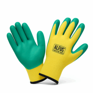 Luva Malha Rev. Latex Verde