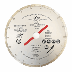 Disco Diamante Segm. 230 x 7 x 2,4 x 22.23 "Angelito"