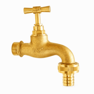 Torneira Latão c/ Junção Castelo Travinca