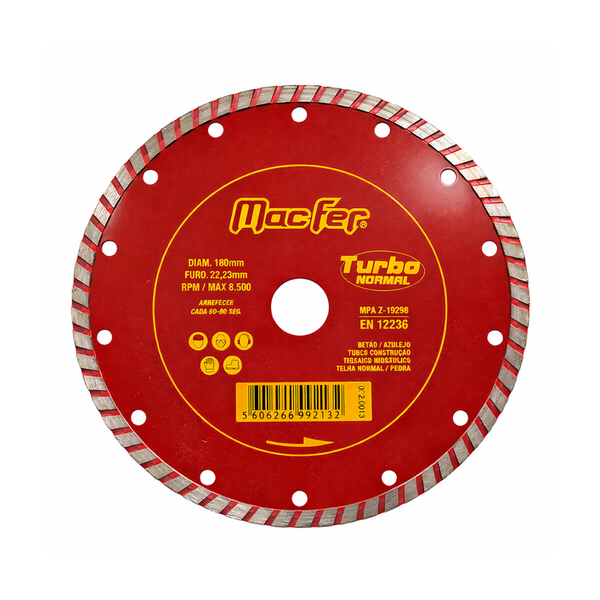 Disco Diamante Turbo 180mm - 092.0013