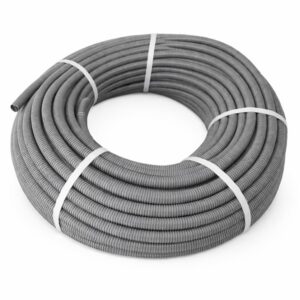 Tubo Anelado/Corrugado Cinza s/Guia