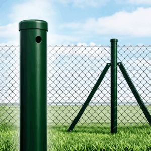 Poste Redondo Furado Verde Ø 40 mm