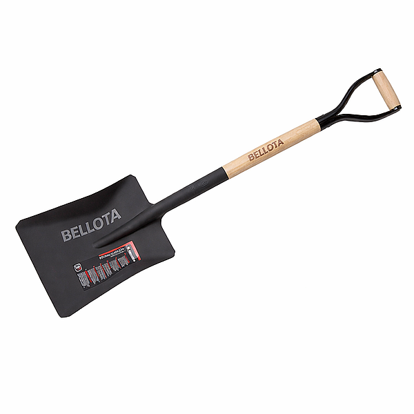 Pá Quadrada Cabo Madeira e Asa Plástica Bellota Refª SV2DH