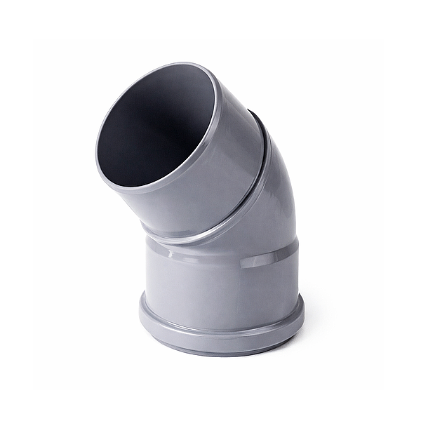 Curva PVC Din 45° c/ Oring