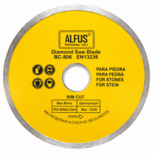 Disco p/ Corte Cerâmica Liso Alfus