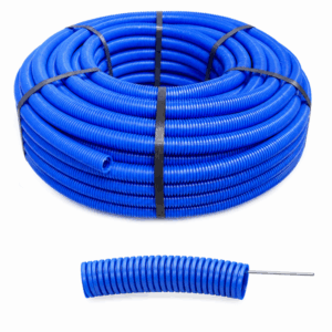 Tubo Anelado Azul c/ Guia