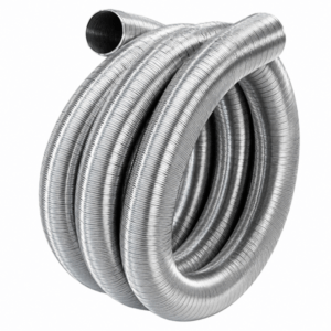 Tubo Inox Flexivel Parede Simples AISI304 (Rl10mts)