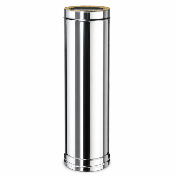 Tubo Inox Duplo Isolado 1Mt