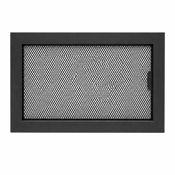 Grelha Ventilação c/ Aro Preto