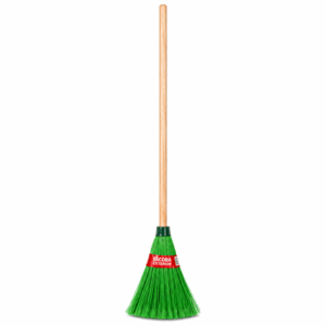 Vassoura Nylon Verde p/ Jardim